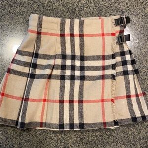 Burberry Little Girls Wool Skirt